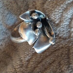 Handmade Sterling ring from 1940's.